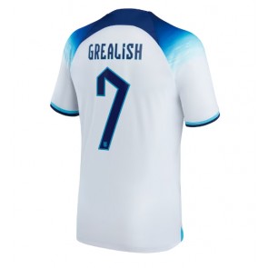 Anglia Jack Grealish #7 Koszulka Podstawowych MŚ 2022 Krótki Rękaw